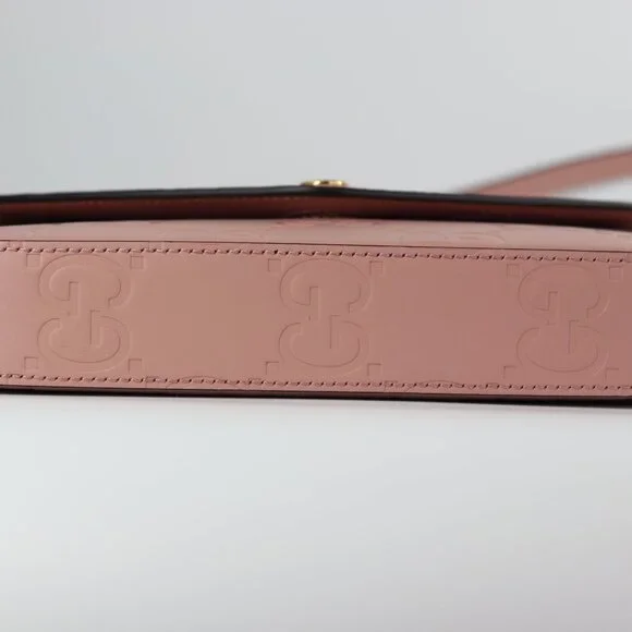 *NEW* Gucci Calfskin GG Super Mini Shoulder Bag Soft Pink - Picture 6 of 11